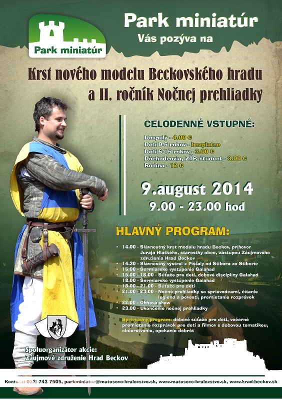 Krst Beckova + Nočná prehliadka