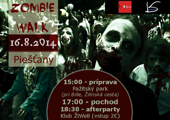 Zombie walk hotový plagát 2