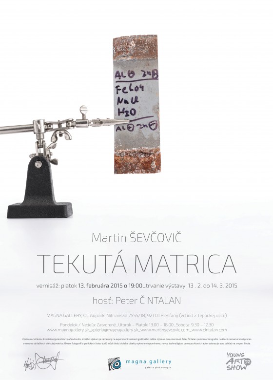 poster TEKUTÁ MARTINCA_Martin Ševčovič_Magna GALLERY_ 2015_