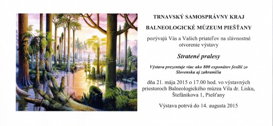 pozvánka Stratené pralesy výstava