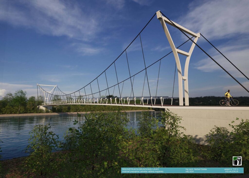 Vizualizácia rekonštrukcie Brunovská lávka