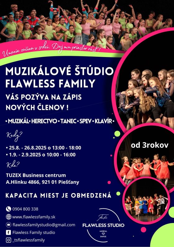 Zápis Flawless Family studio 2025