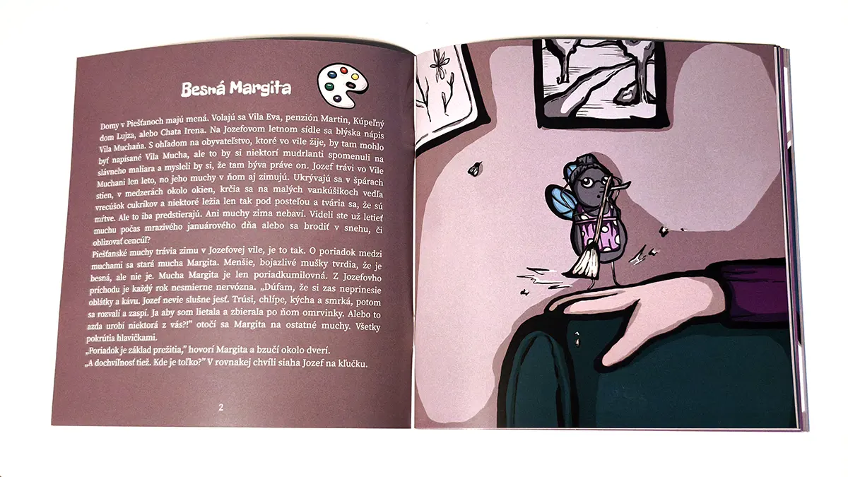 Kniha Bzukoty muchoty Ilustrácie Ester Šmídová