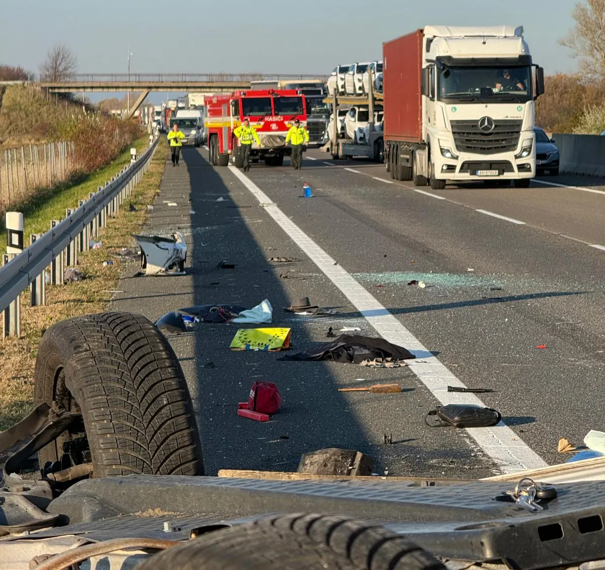 Tragická nehoda na diaľnici D1 pri Piešťanoch