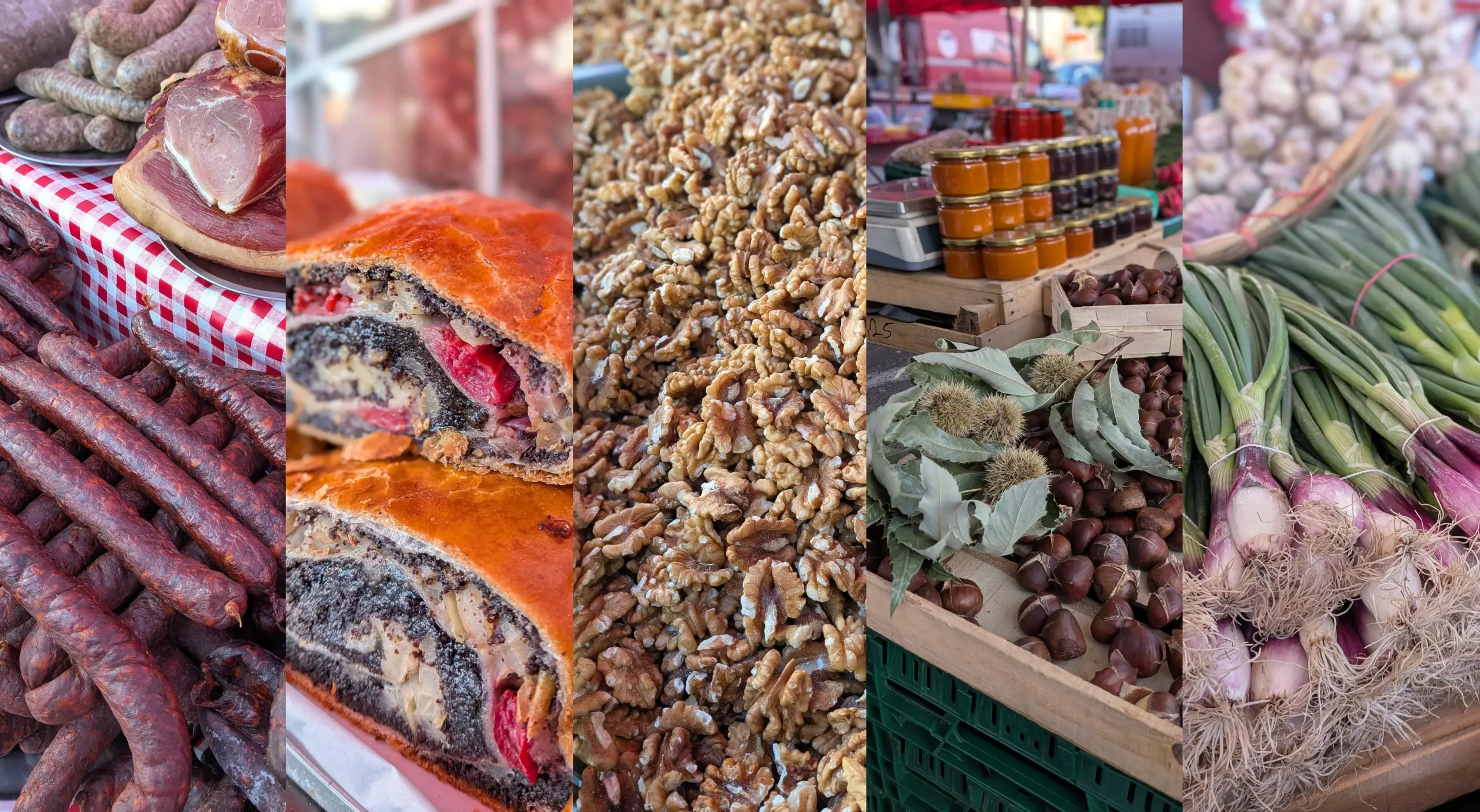 Klobásy, záviny, orechy, gaštany i cibuľka - to sú Farmárske trhy