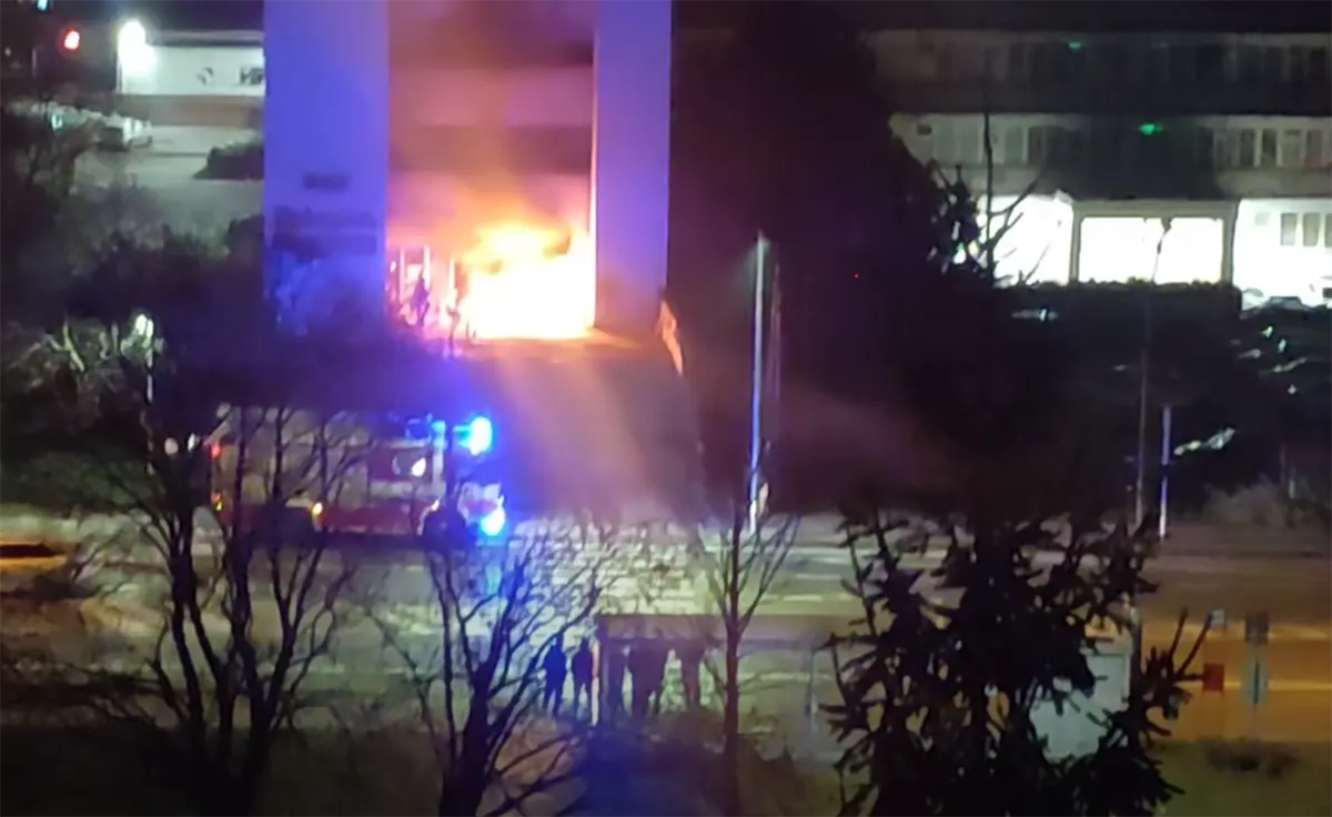 Požiar bývalá Chirana Export Import