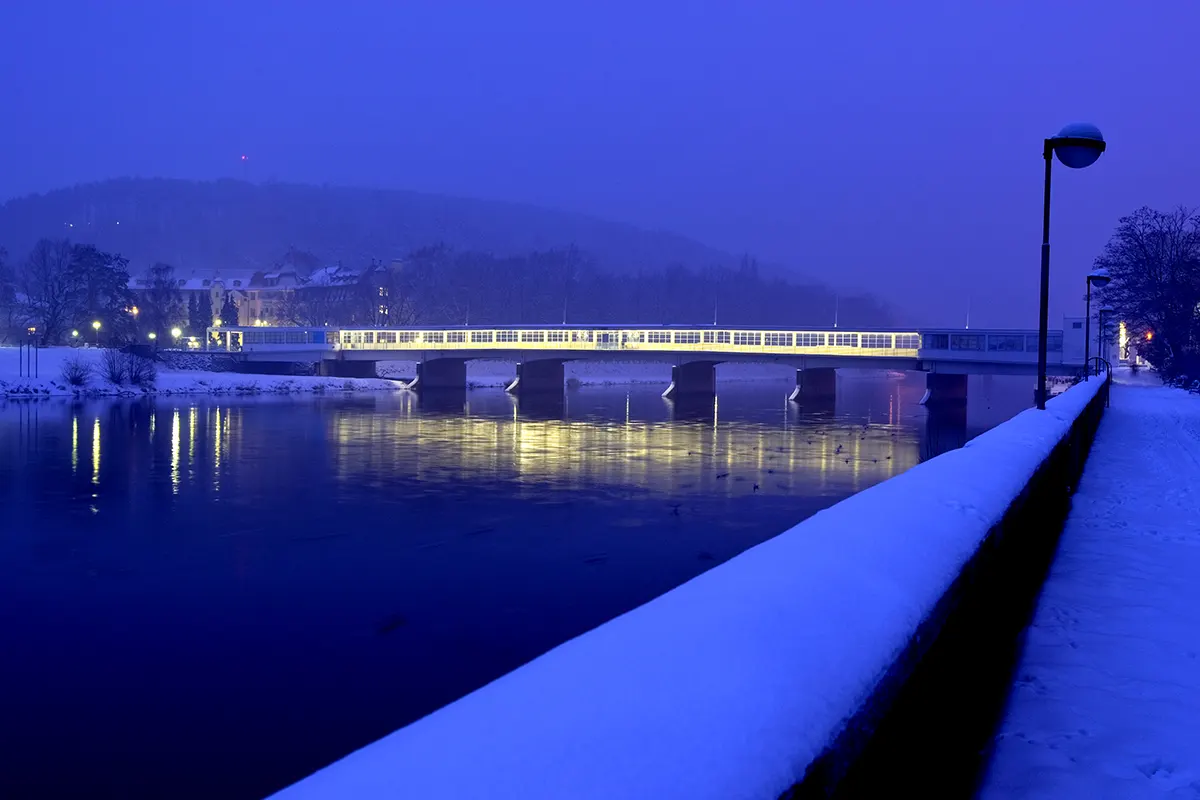 Kolonadovy most zima