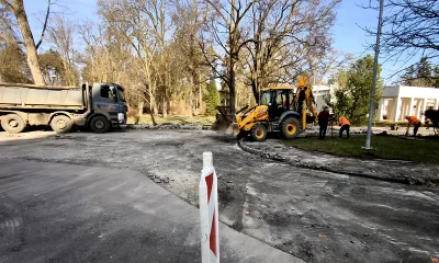Uzávierka križovatka Winterova Beethovenova - výstavba cyklochodník